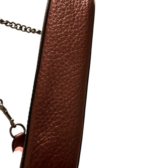 Coach Metallic Purple Wristlet with Chain Strap. NWOT - Picture 6 of 8